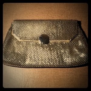 Vintage Whiting and Davis Gold Mesh Evening Clutch
